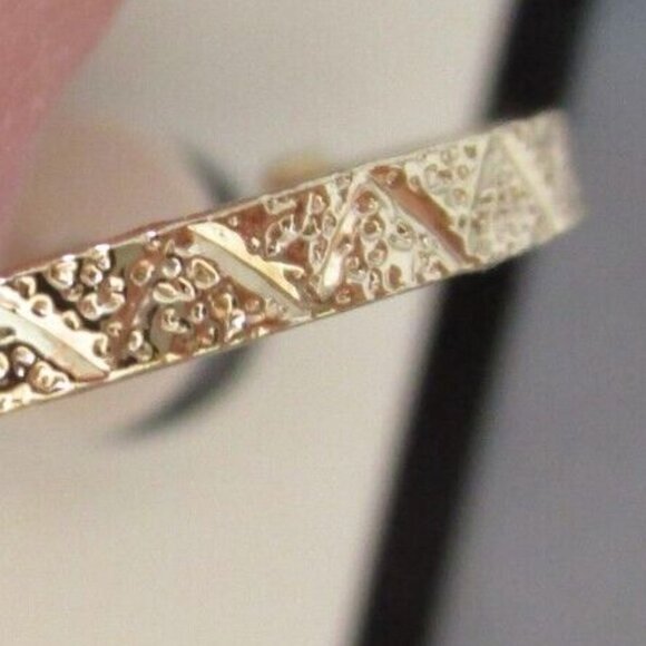 NAPIER Gold Geometric Triangle Diamond Cut Hoop Earrings**NEW! - Picture 2 of 3